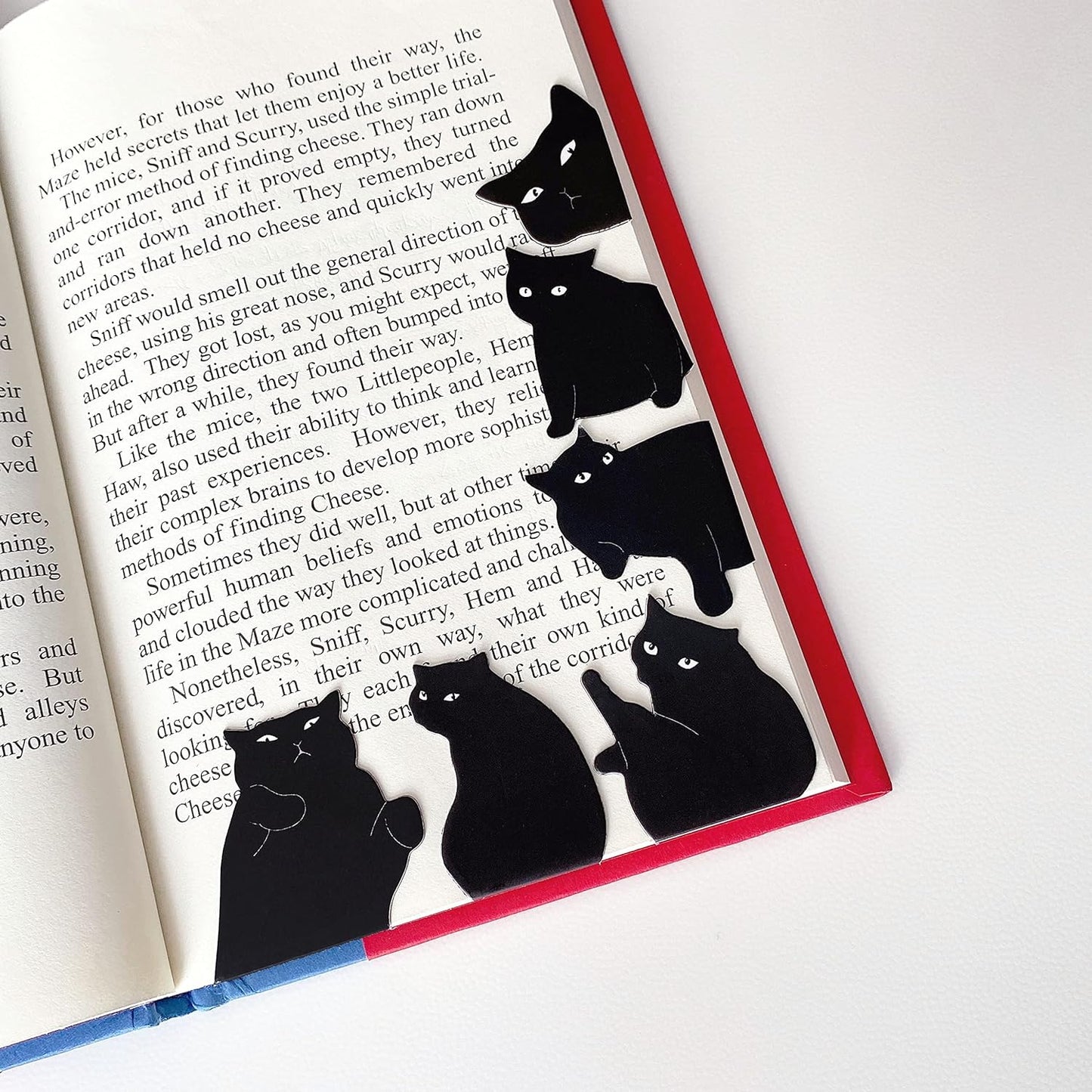 18 Pieces Cat Silhouette Bookmark Set – Creative Page Clips for Reading and Gifts